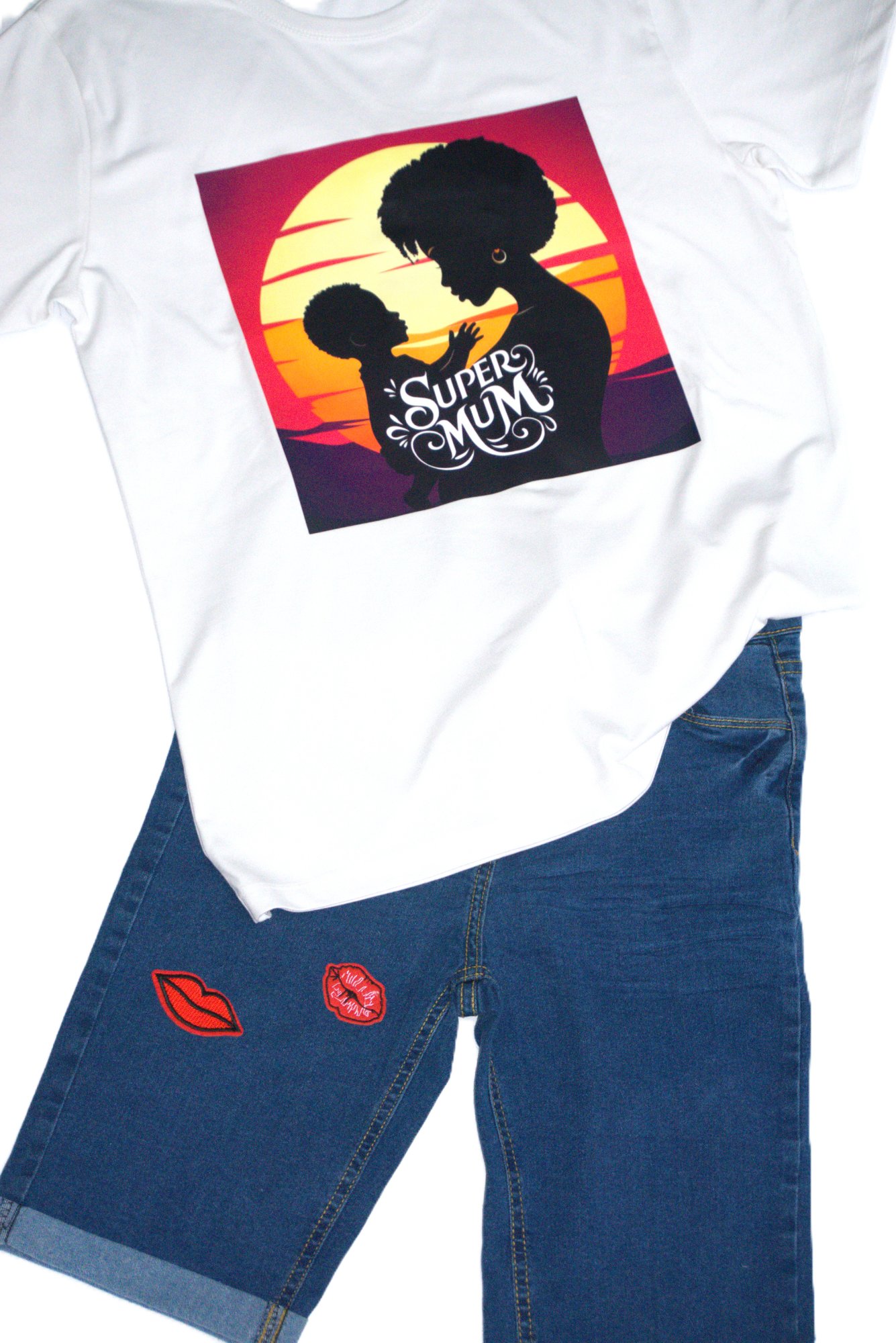 Super Mum Bamboo T-Shirt - Styled